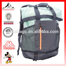 Mochila deportiva personalizada con compartimento inferior para zapatos